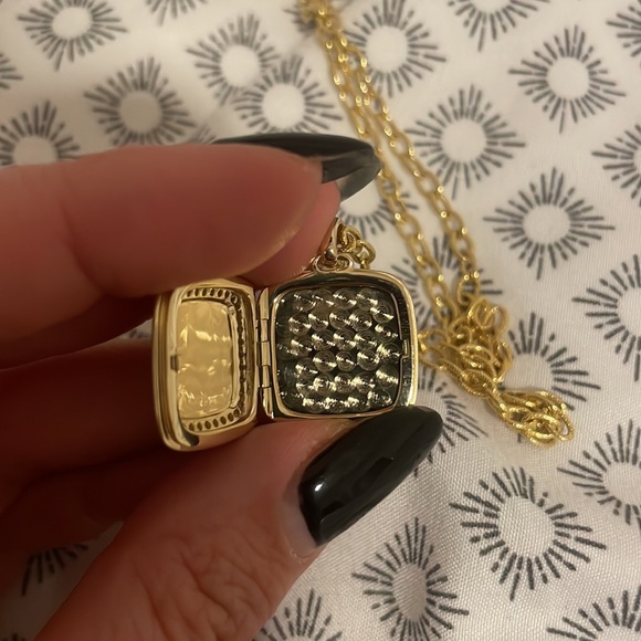 KC Designs 14k Gold and Diamond Cushion Shape Remembrance Locket Necklace - Picture 8 of 8